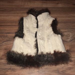 Gap Girl Fur Reversible Vest